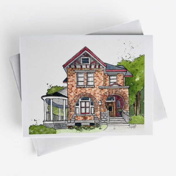 KEYHOLE HOUSE GREETING CARD